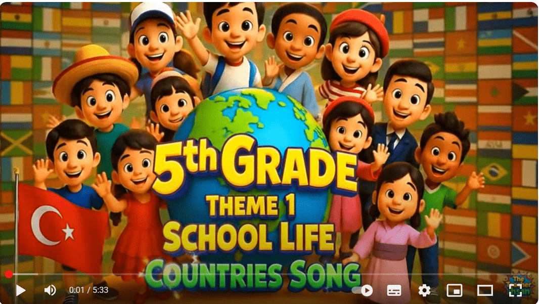Theme 1 - Countries and Flags Song